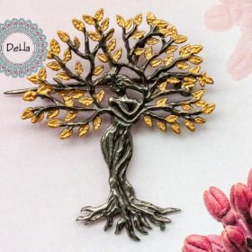 Tree of Life Brooch, Silver Tree Brooch, Tree Brooch, Statement Brooch, Tree of Life Gift, Mothers Brooch, Vintage Brooch, Gift for Her