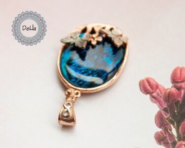 Unique Monarch Butterfly Pendant Necklace – Handmade Ocean Art Shell Jewelry for Women - Image 4