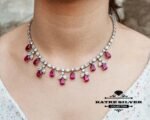 Party Wear Necklace, Wedding Necklace, Party Wear Jewelry, Necklace Set, Party Wear, Designer Necklace, Party Necklace, Ruby Necklace