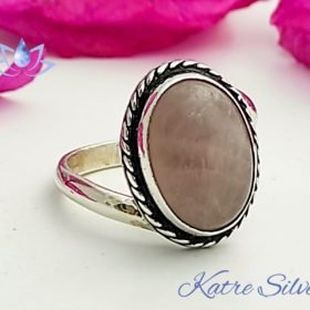 Genuine Rose Quartz Ring, Gemstone Ring, Rose Quartz Jewelry, Pink Stone Ring, Quartz Ring, Pink Quartz Ring, Gift For Her