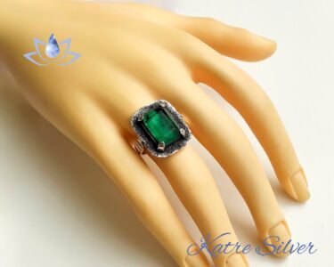 Paraiba Tourmaline Sterling Silver Ring, Paraiba Ring, Paraiba, Tourmaline, Gift For Her, Paraiba Jewelry, Anniversary Gift - Image 2