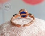 Opal Knuckle Ring, Knuckle Ring, Blue Opal Ring, Opal Ring, Stacking Ring, Adjustable Ring, Opal Jewelry, Birthstone Ring, Dainty Ring, Ring - Image 6