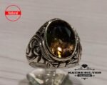 Mens Handmade Ring, Turkish Handmade Silver, Zultanite Men Ring, Ottoman Mens Ring, Diaspore Ring, Gift for Him, 925k Sterling Silver - Image 7