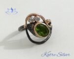 Unique Womens Diaspore Stone Ring, Handmade Ring, Designer Ring, Anniversary Ring, Color Changing Ring, Ring for Her - Image 3
