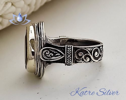 Wire Wrapped Teardrop Turkish Diaspore Ring, Wire Wrap Ring, Wire Wrapped Rings, Diaspore Ring, Color Change Ring, Gift For Her - Image 7