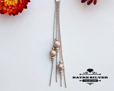 Mini Tassel Charms Necklace, Boho Tassel Necklace, Silver Tassel Pendant Necklace, Minimalist Necklace, Gift for Her - Image 3