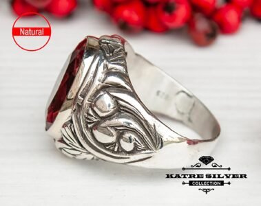 Men’s Zultanite Ring, Ottoman Silver Ring, Diaspore Ring for Men, Handmade Turkish Ring, Luxury Statement Ring Gift for Him - Image 8