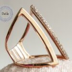 Open Cuff Ring, Open Silver Ring, Long Ring, Cuff Ring, Open Ring, Cz Ring, Designer Ring, Unique Ring, Adjustable Ring, Trendy Rings, Ring