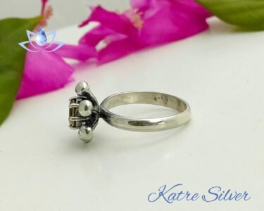 Diaspore Ring – Elegant Color Changing Handmade Designer Anniversary Ring - Image 8