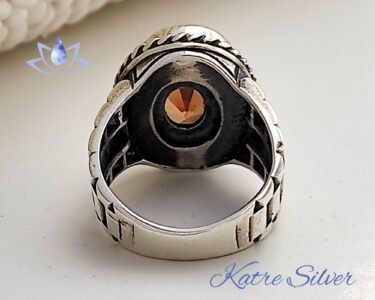 Mens Color Change Diaspore Ring – Elegant Handmade Silver Watch Ring - Image 7