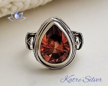 Wire Wrapped Teardrop Turkish Diaspore Ring, Wire Wrap Ring, Wire Wrapped Rings, Diaspore Ring, Color Change Ring, Gift For Her - Image 3