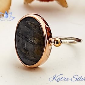 Oval Natural Labradorite Ring, Gemstone Ring, Labradorite Jewelry, Handmade Ring, 925 Sterling Silver, Oval Ring, Gift For Her