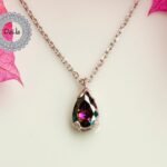 mystic topaz teardrop necklace