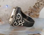 Seal of Solomon Jewish Star Talisman Islamic Power Protection Turkish Handmade Men Ring, Gift for Him - Image 6