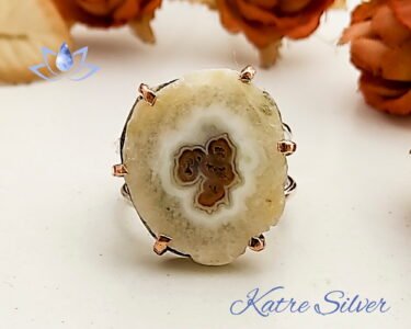 Solar Quartz Ring – Elegant Raw Gemstone Handmade Unique Shape Ring for Women - Image 3