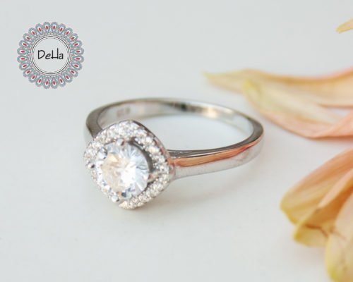Promise Ring for Her Silver, Unique Promise Ring, Silver Promise Ring, Unique Silver Ring, Gift Ring, Unique Ring, Solitaire Ring, Dainty Ring