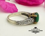 Green Malachite Ring, Malachite Ring, Gemstone Ring, Handmade Ring, Malachite Jewelry, Green Stone Ring, Gift For Her - Image 5