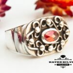Red Stone Statement Ring, Red Stone Ring, Handmade Ring, Boho Ring, Vintage Ring, Unique Ring, Red Ring, 925 Silver Ring, Designer Ring