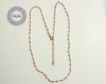 Pearl Rosary Chain, Rosary Chain, Pearl Bead Chain, Rosary Necklace, Pearl Necklace, Beaded Chain, Pearl Chain, Pearl Jewelry, Mother of Pearl - Image 4