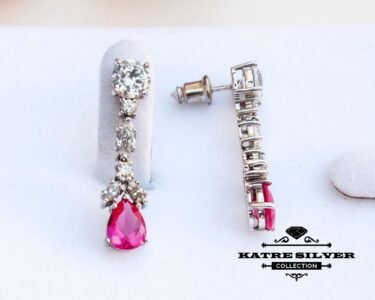 Ruby Necklace, Wedding Party Necklace, Statement Necklace for Women, Elegant Bridal Necklace, Designer Jewelry Gift for Her - Image 7