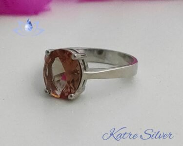Oval Sultanite Ring | Promise Ring | Sultanite | Diaspore Stone | Diaspore Jewelry | Gift | Silver | Gift for Her | Gift Idea - Image 4