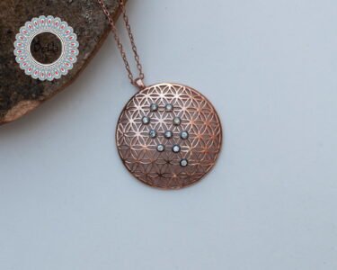 Medium Circle Flower Of Life Pendant, Yoga Necklace, Spiritual Necklace, Life Necklace, Circle Necklace, Chakra Pendant, Energy Necklace - Image 6