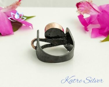 Diaspore Custom Design Ring, Custom Ring, Sterling Silver Ring, Art Deco Ring, Designer Ring, Color Changing Ring, Gift for Her - Image 8