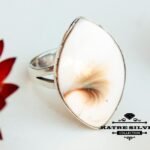 Statement Ceramic Ring, Feather Ring, Statement Ring, Ceramic Jewelry, Handmade Ring, Statement Jewellery, White Ring, One of a Kind, Unique
