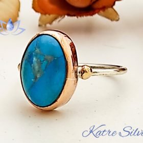 Blue Turquoise Ring, Turquoise Ring, Sterling Silver Ring, Turquoise Jewelry, Navajo Ring, Southwest Ring, Gift For Her