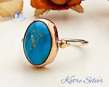 Blue Turquoise Ring, Turquoise Ring, Sterling Silver Ring, Turquoise Jewelry, Navajo Ring, Southwest Ring, Gift For Her