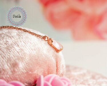 Powder Pink Necklace, Powder Pink, Pink Teardrop, Teardrop Necklace, Teardrop Pendant, Pink Pendant, Pink Jewelry, Gift Necklace, Minimalist - Image 4