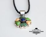 Multi Color Gemstone Pendant, Multicolor Pendant, Multi Stone Pendant, Multi Color Necklace, Gemstone Pendant, Multi Color Jewelry, Multi - Image 3