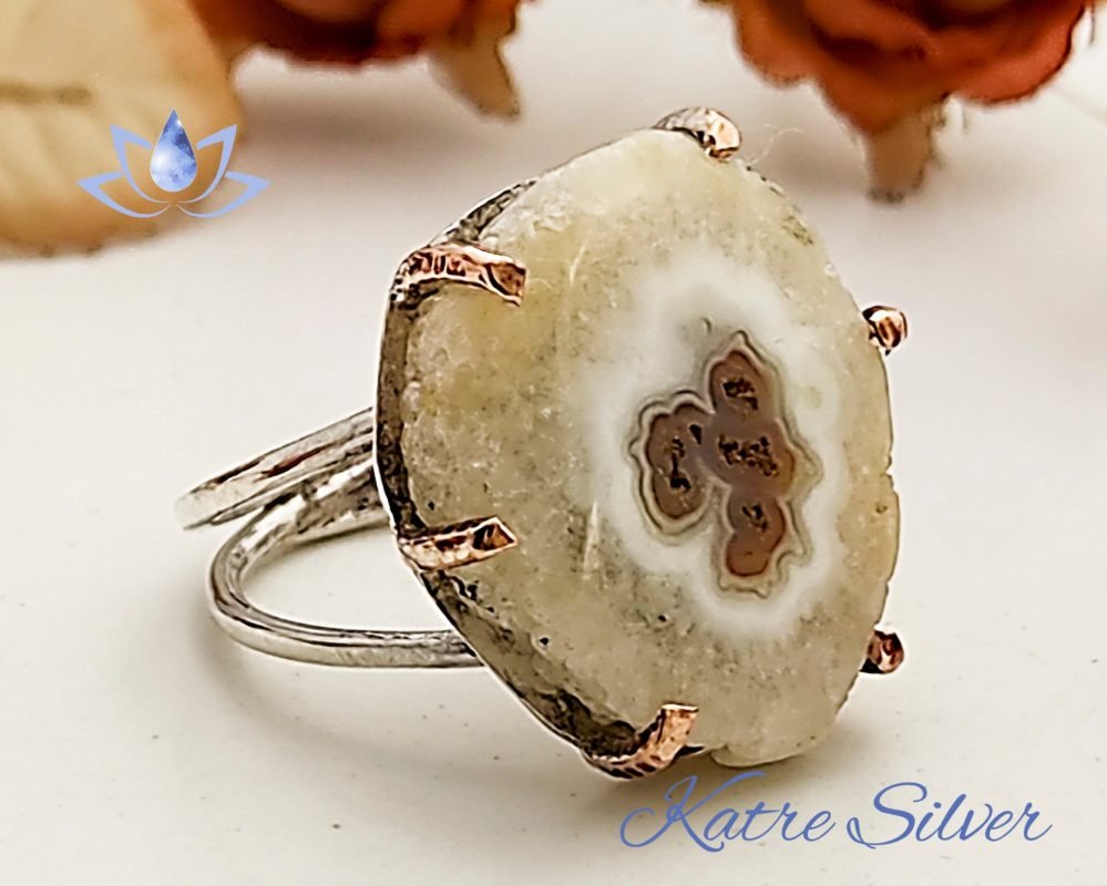 Solar Quartz Ring, White Quartz Ring, Solar Quartz Jewelry, Raw Stone Ring, Quartz Ring, Handmade Ring, Gemstone Rings, Gift for Best Friend