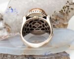 Mens Handmade Ring, Turkish Handmade Silver Men Ring, Ottoman Mens Ring, Sultanite Ring, Gift for Him, 925k Sterling Silver Ring - Image 7