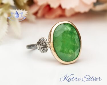 Paraiba Tourmaline Ring, Oval Cut Green Stone Ring, Sterling Silver Engagement Ring, Promise Ring, Unique Gemstone Jewelry for Women - Image 4