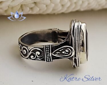 Wire Wrapped Teardrop Turkish Diaspore Ring, Wire Wrap Ring, Wire Wrapped Rings, Diaspore Ring, Color Change Ring, Gift For Her - Image 6