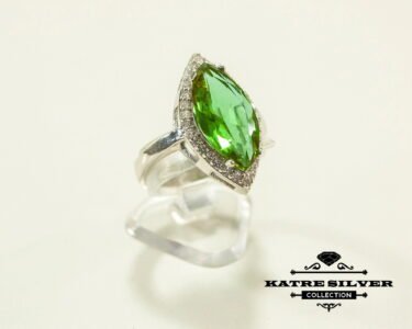 Color Change Diaspore Ring – Elegant Marquise Handmade Silver Ring for Women - Image 8