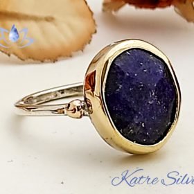 Silver Faceted Lapis Lazuli Ring, 925 Sterling Silver, Lapis Ring, Blue Gemstone Ring, Handmade Ring, Gift For Her