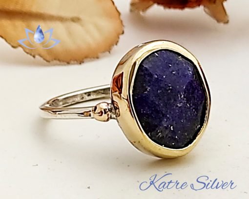 Silver Faceted Lapis Lazuli Ring, 925 Sterling Silver, Lapis Ring, Blue Gemstone Ring, Handmade Ring, Gift For Her