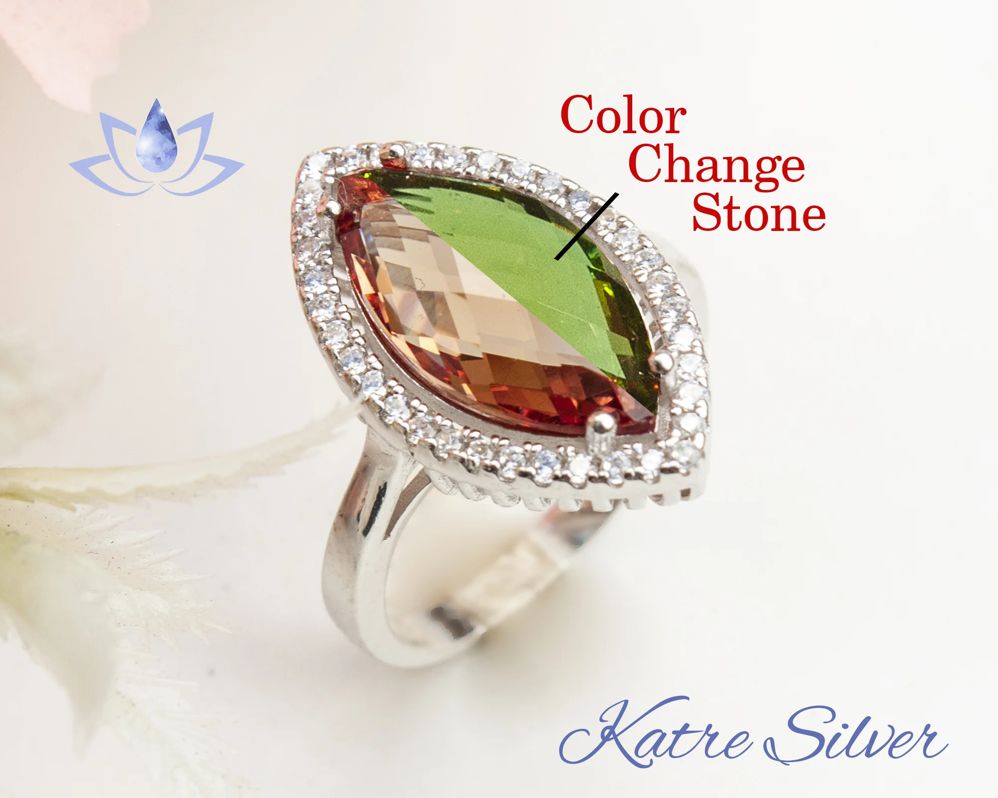 color change diaspore ring