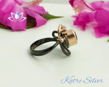 Diaspore Ring – Elegant Color Changing Handmade Designer Anniversary Ring - Image 7