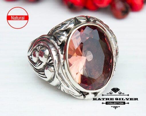Mens Handmade Ring, Turkish Handmade Silver, Zultanite Men Ring, Ottoman Mens Ring, Diaspore Ring, Gift for Him, 925k Sterling Silver
