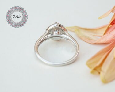 Promise Ring for Her Silver, Unique Promise Ring, Silver Promise Ring, Unique Silver Ring, Gift Ring, Unique Ring, Solitaire Ring, Dainty Ring - Image 8