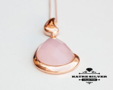 Rose Quartz Pendant Necklace, Faceted Pink Quartz Necklace, Sterling Silver Pendant, Minimalist Jewelry, Gift for Her - Image 4