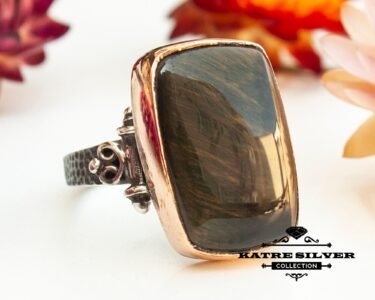 tiger eye handmade ring 925 sterling silver gemstone ring
