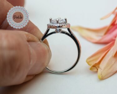 Promise Ring for Her Silver, Unique Promise Ring, Silver Promise Ring, Unique Silver Ring, Gift Ring, Unique Ring, Solitaire Ring, Dainty Ring - Image 7