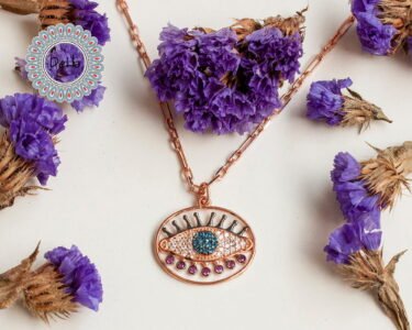 Elegant Evil Eye Necklace – Dainty Long CZ Protection Pendant Necklace for Women - Image 4