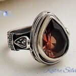 Wire Wrapped Teardrop Turkish Diaspore Ring, Wire Wrap Ring, Wire Wrapped Rings, Diaspore Ring, Color Change Ring, Gift For Her