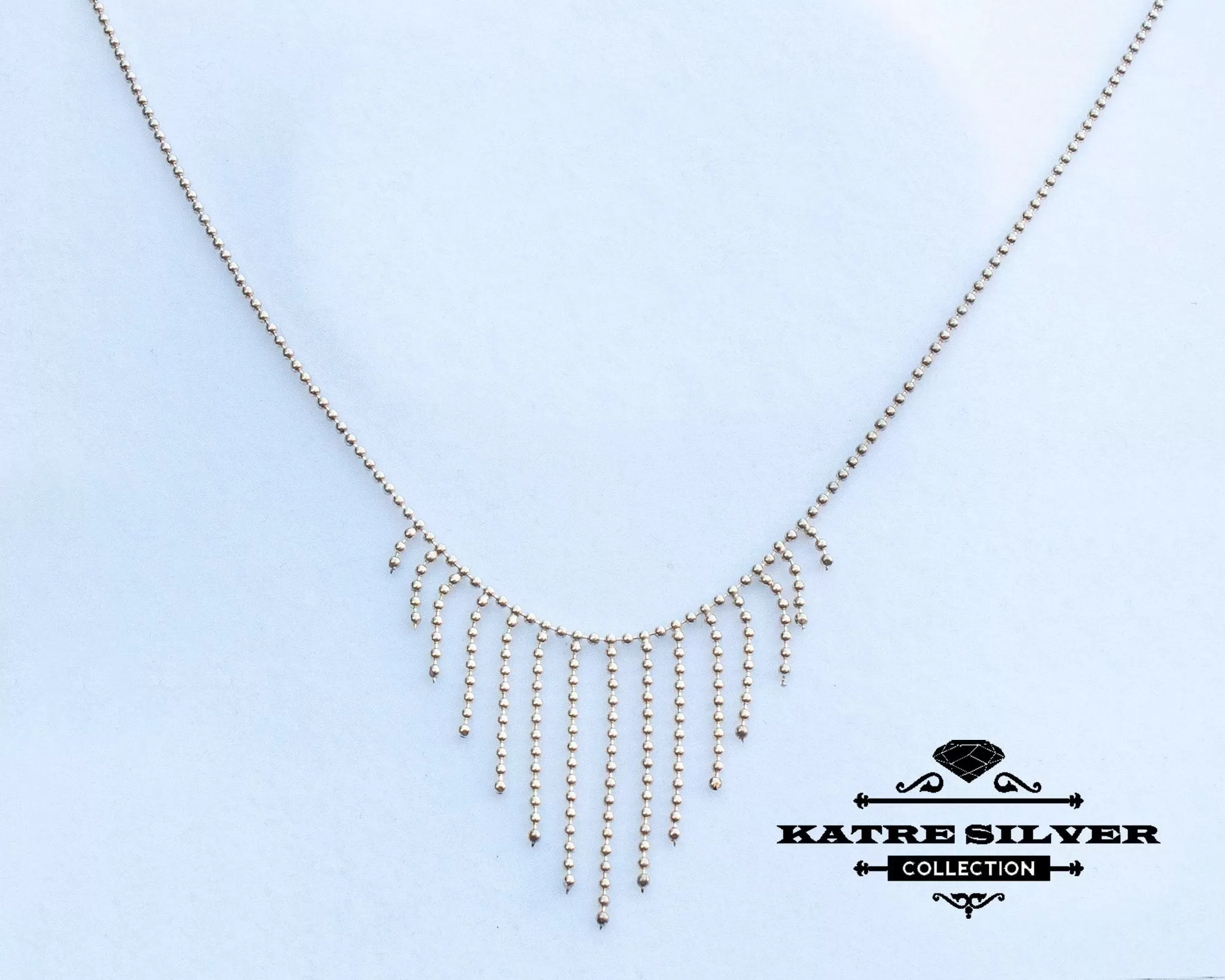 Ethnic Fringe Necklace, Boho Statement Necklace, Tribal Necklace, Bohemian Necklace, Gypsy Necklace for Women, Silver Jewelry Gift - Image 7