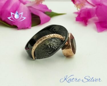 Diaspore Custom Design Ring, Art Deco Ring, Sterling Silver Ring, Custom Ring, Designer Ring, Color Changing Ring, Gift for Her - Image 7